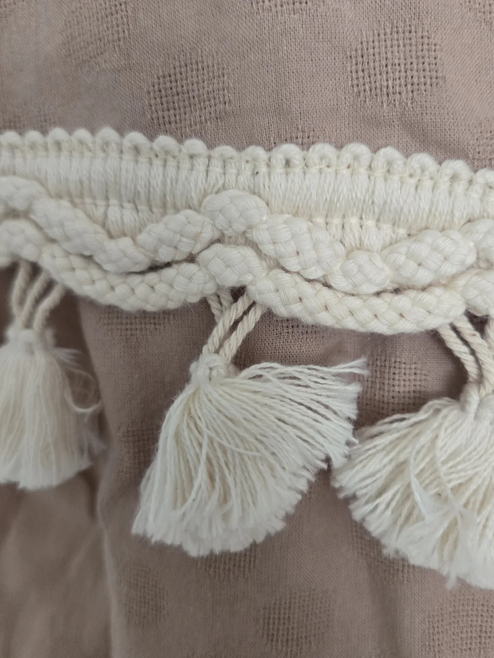 merci Blush Pink Tassel Tie-Shoulder Tank - Picture 4 of 5